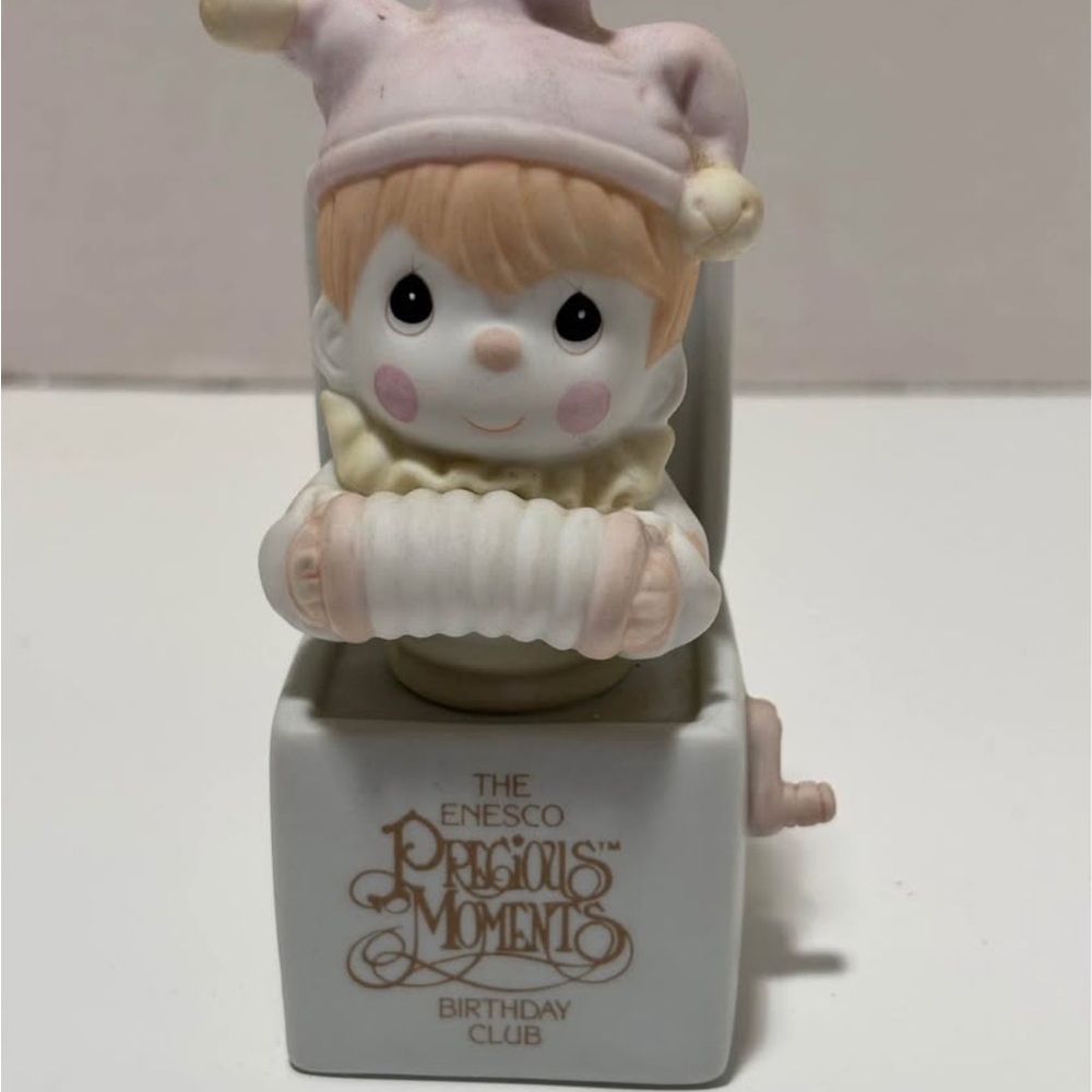 Precious Moments Pink and Cream Decor Accent Figurine